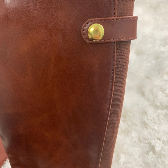 Merona Brown Zip Up Boots - Picture 3 of 5